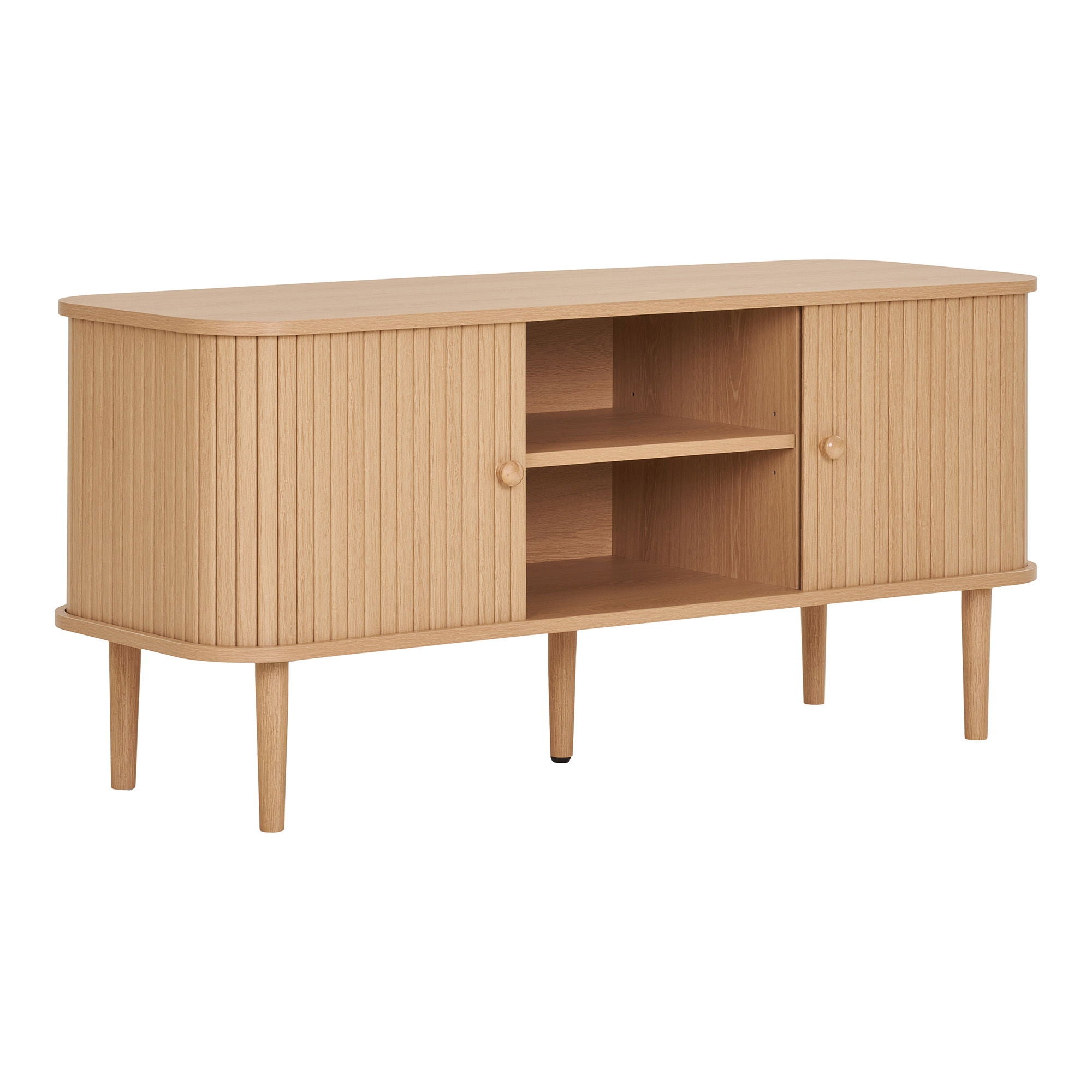 Nikko TV-bench - TV-bench, 2 doors, natural<br>113x40x52 cm